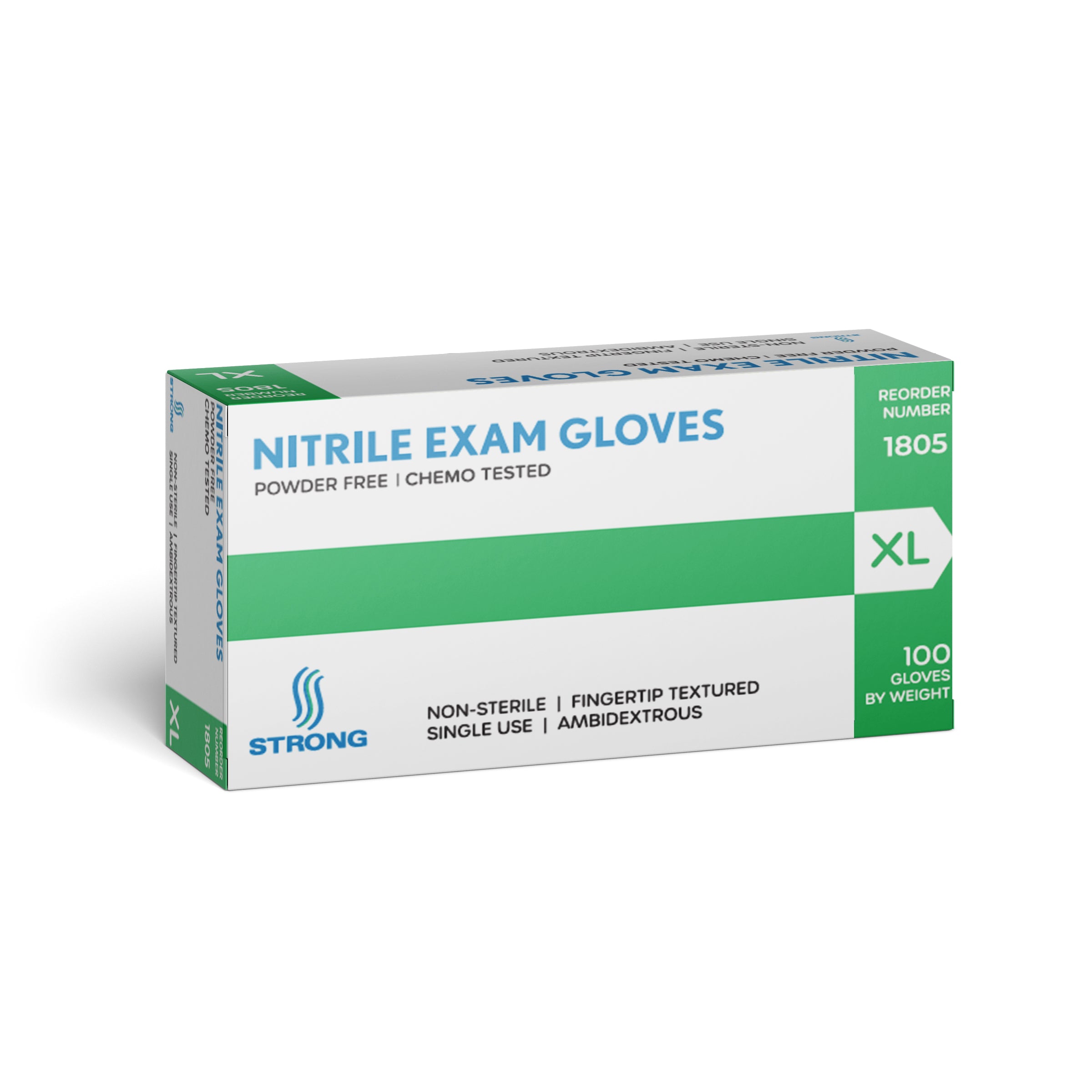 STRONG Nitrile Exam Gloves - 100 Per Box - Powder Free – STRONG ...